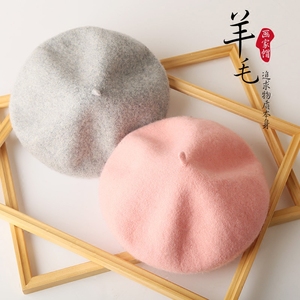 百搭羊毛呢蓓蕾帽
