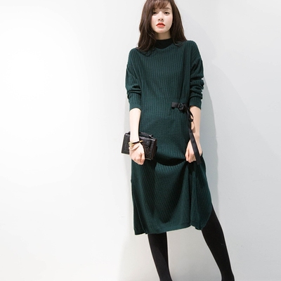2016冬季新款女裙 韩版修身显瘦百搭针织毛线
