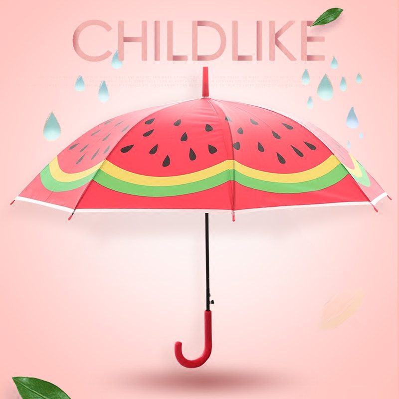 创意儿童卡通水果晴雨伞可爱防紫外遮阳伞西瓜橙子伞少儿小孩雨伞
