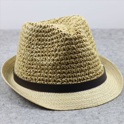 大头围韩版帽子男士 英伦夏天女帽子 草帽礼帽