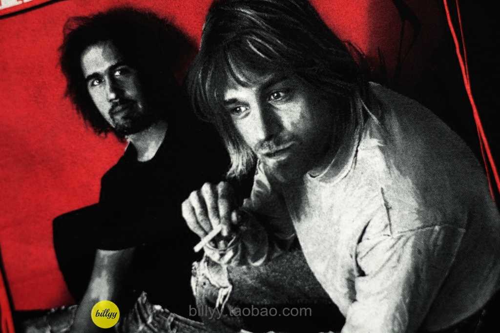 nirvana kurt cobain涅盘乐队金属摇滚泰国进口短袖t恤t-shirt