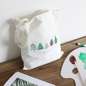 ColourUp手绘小树帆布包