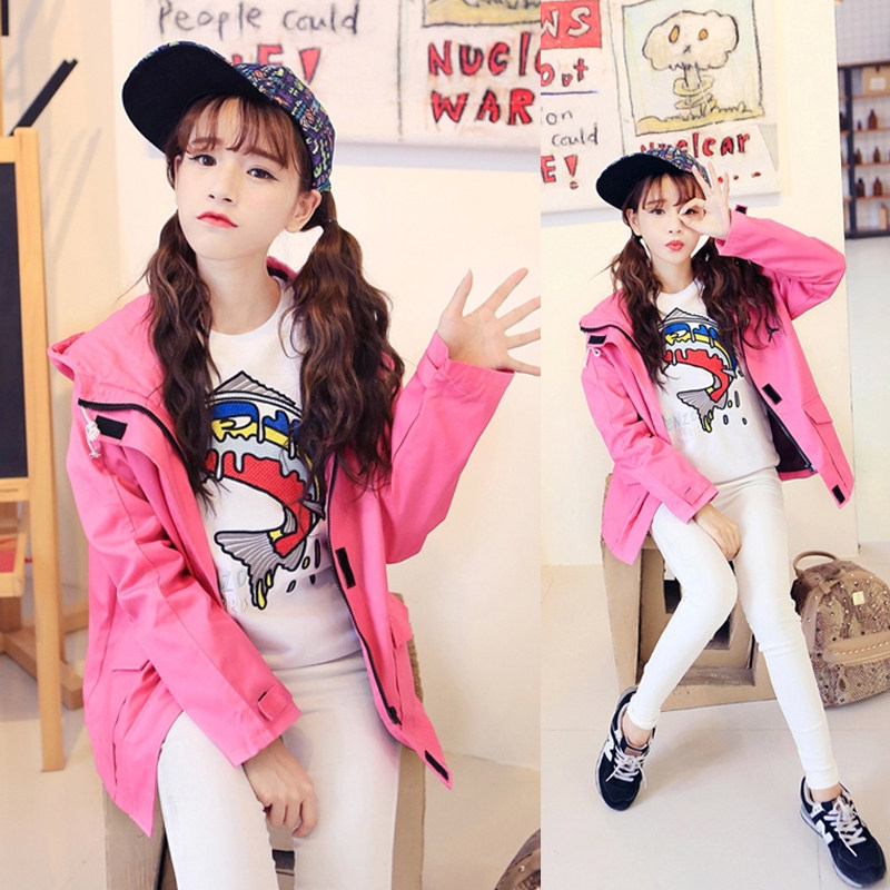 [2015爆款]青少年<em>少女开衫风衣</em>短<em>外套</em>高中学生