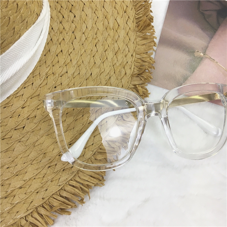 2017年新款透明大方框显瘦眼镜迪丽热巴同款