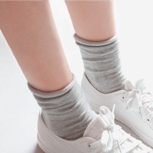 日系松口棉袜堆堆袜