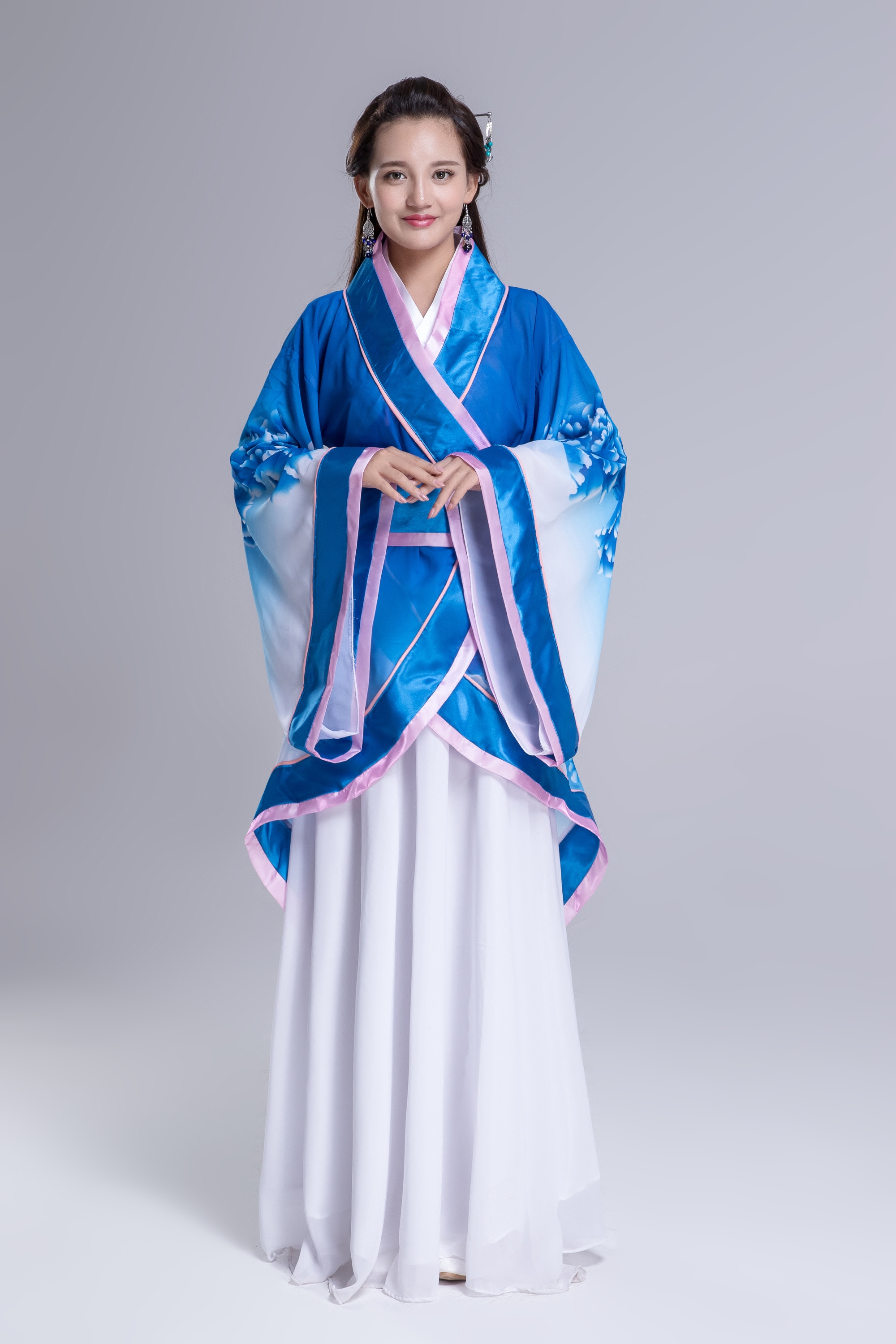 查看淘宝古装服装仙女汉服古筝演出服女装汉服襦裙性感古装七仙女服
