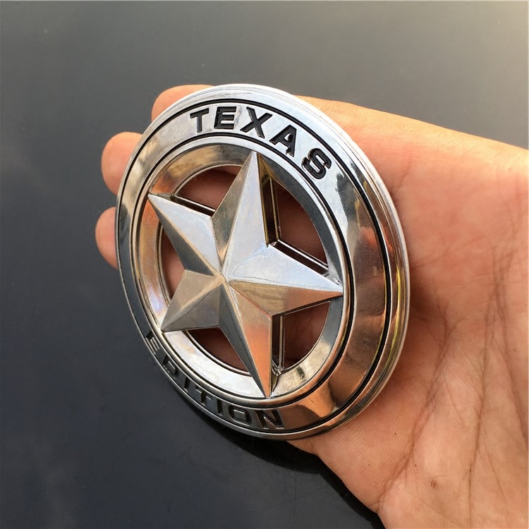 包邮jeep吉普 二战texas 五角星车标金属圆形 改装车标 贴标铭牌