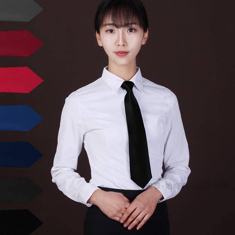 韩版藏青色职业正装学院风女士小领带日式领结领花蝴蝶结学生领带