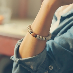 情侣手链新月菩提子