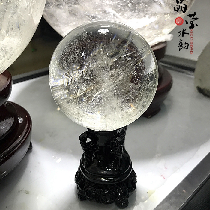 特价 纯天然白水晶球摆件 招财 镇宅辟邪 转运风水家居摆件 8.2cm