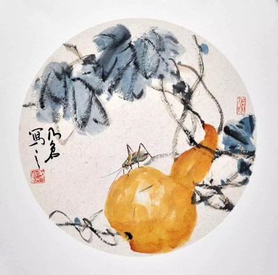 名家手绘国画花鸟画客厅真迹三尺条幅水墨画字画挂画装饰画已装裱