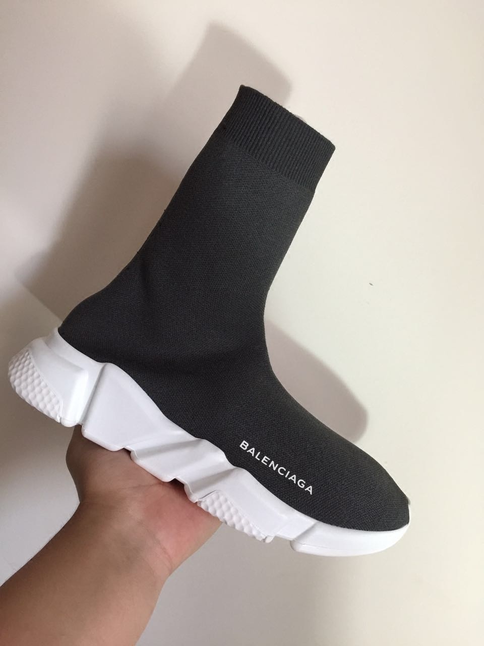 酷动城 现货巴黎世家balenciaga speed 黑白灰袜子跑鞋gd上脚同款