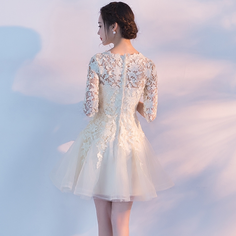 晚礼服女短款2017新款宴会时尚韩版学生生日