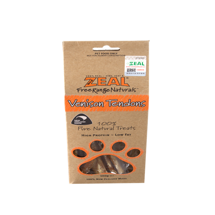新西兰zeal鹿筋条100g纽西兰原装进口天然肉类宠物狗零食洁齿磨牙