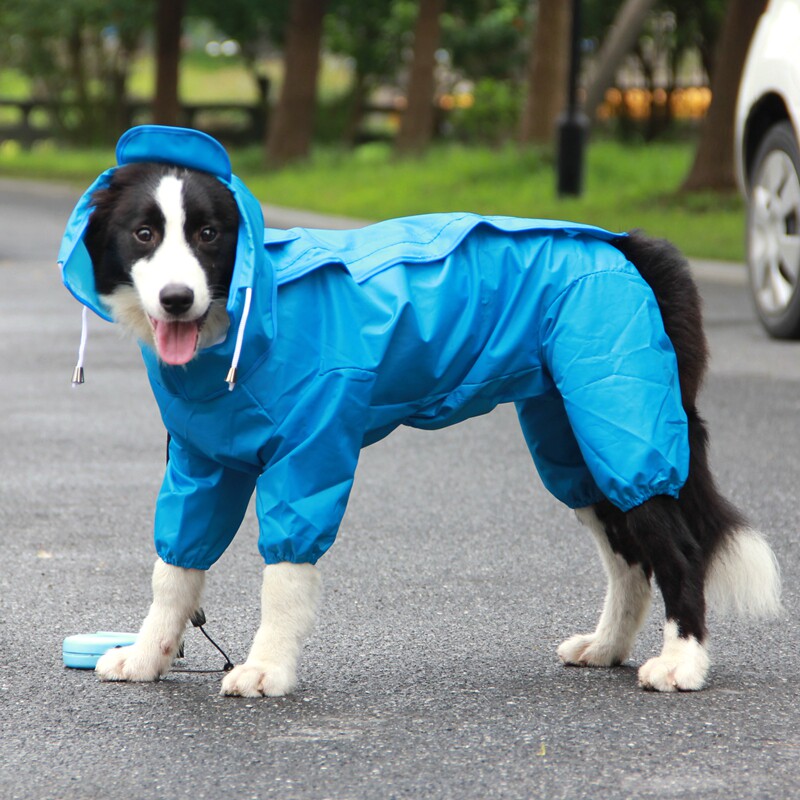 新款宠物狗狗雨衣四脚防水小中大狗四脚连体犬雨衣全包型