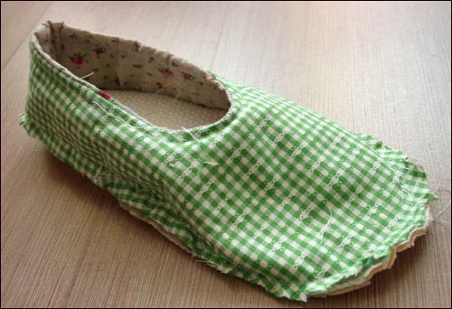 手工拼布室内鞋diy教程~ - 微笑涓涓 - 微笑涓涓的博客