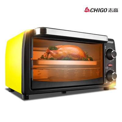 chigo/志高 zh10h1小型电烤箱家用10l迷你家庭烘焙箱正
