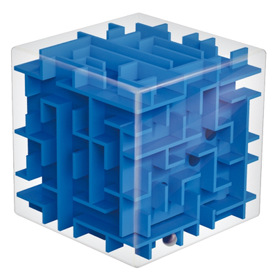 3d迷宫蓝色透明立体魔方玩具迷宫球儿童礼物 包邮