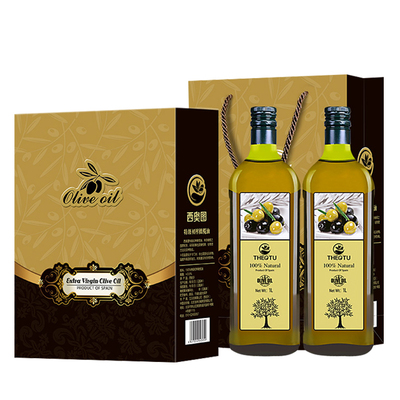 西班牙特级初榨橄榄油礼盒装食用油礼盒1000ml*2送礼团购正品包邮