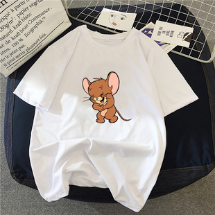 杨颖同款短袖杰瑞鼠t恤女