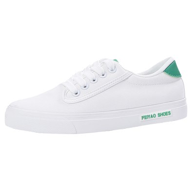 飞耀2017夏季小白鞋女百塔韩版白黑帆布鞋女学生布鞋平