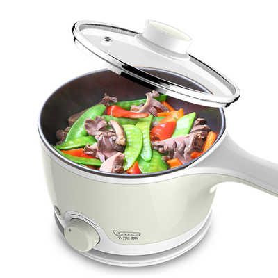 小浣熊电炒锅宿舍寝室小电锅电煮锅迷你泡面煮面锅学生小型1-2人