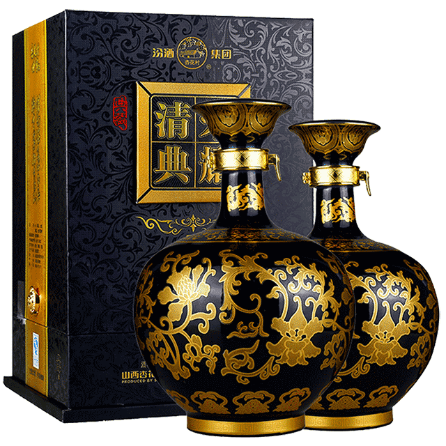 汾酒52度 清典荣耀 杏花村清香型 白酒整箱 大坛装 850mlx2瓶