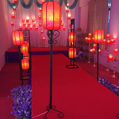 新款中式婚庆道具灯笼路引前途光明仿古宫灯木艺t舞台路引架