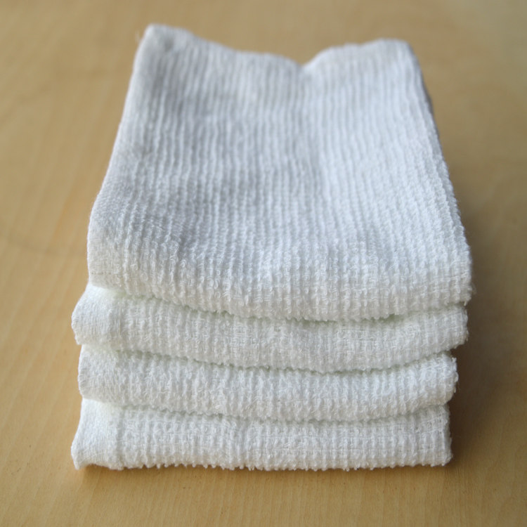 包邮13克餐饮酒店白方巾批发一次性儿童小毛巾餐厅抹布擦手巾