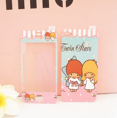 限时手机贴膜ipone4个性4s彩膜 全身贴纸边框贴 屏幕贴膜3.5寸