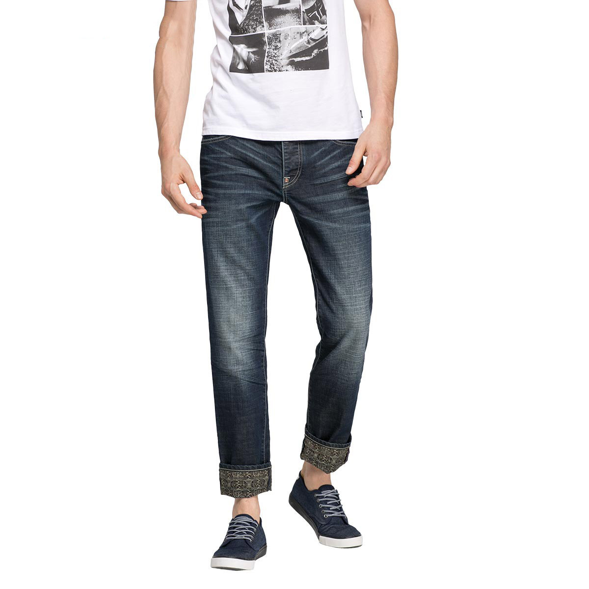 绫致时装jackjones杰克琼斯弹力修身男牛仔裤c|216332557