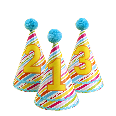 节日派对装扮气氛用品创意生日帽儿童party三角帽寿星帽子 男女款