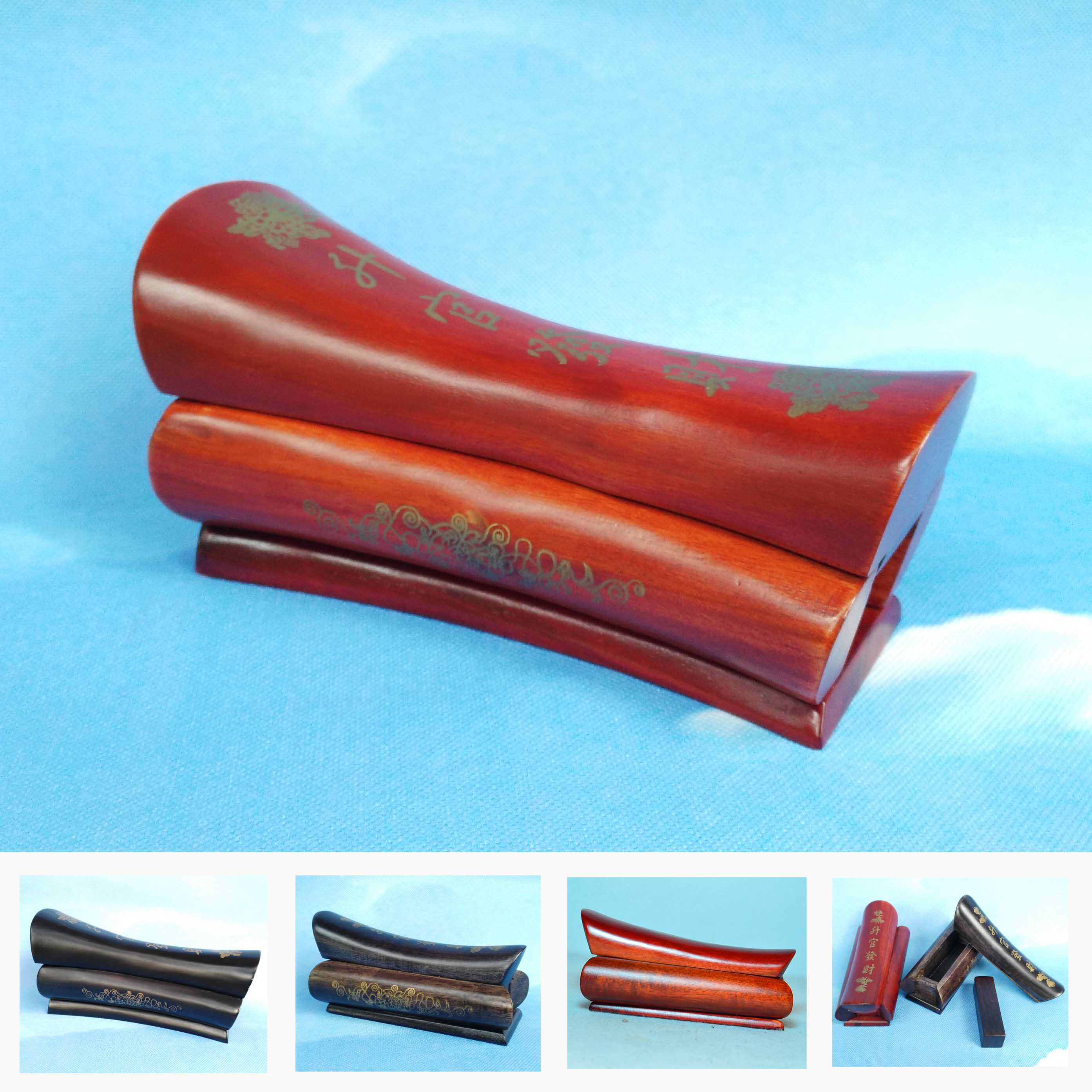 红木升官发财摆件木雕小棺材手把件配印章越南红木工艺品风水礼品