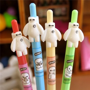 大白 韩国创意文具 自动笔小学生文具奖品 可爱卡通立体大白自动铅笔