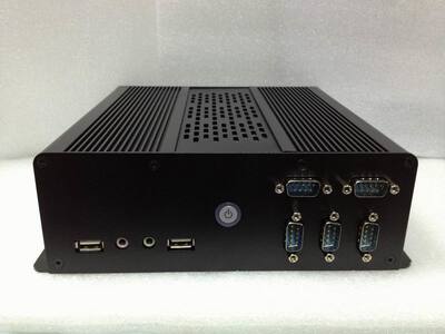 6com全铝电脑/12vdc输入 d2550双核 pos 工业 车载 多com口小主机