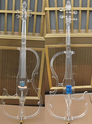 高档水晶大提琴,电子大提琴,透明大提琴,静音大提琴,电子提琴