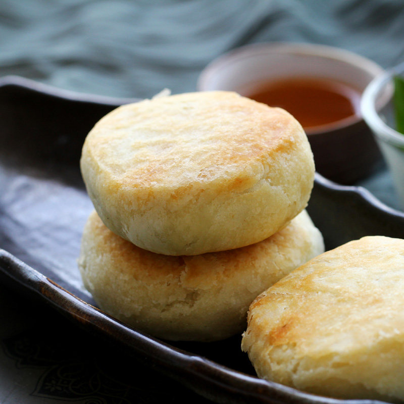 4盒包邮 南普陀绿茶素饼300g 馅饼 厦门特产 糕点绿茶馅糕点食品