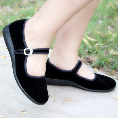 包邮老北京布鞋平跟一带工作鞋跳舞鞋大码女鞋女大号34-41424344