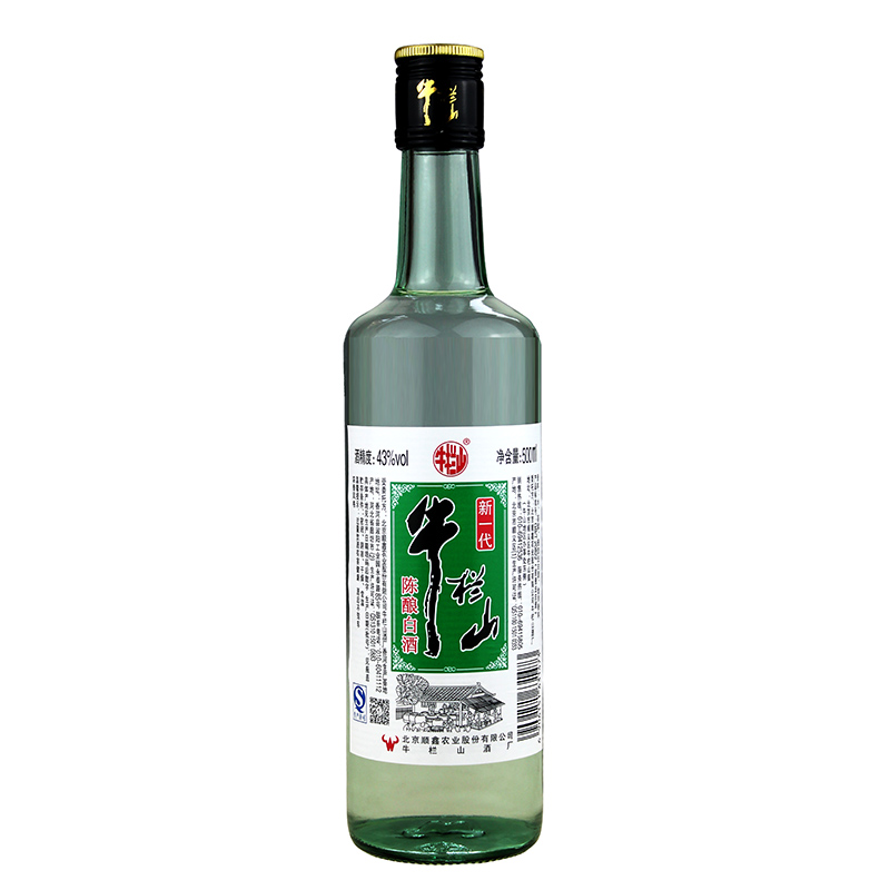 牛栏山二锅头43度陈酿新一代浓香型白酒500ml*6瓶白酒套装