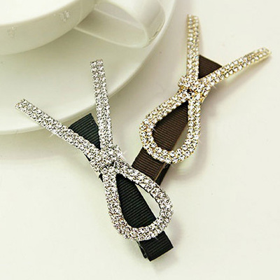 单边蝴蝶结发夹