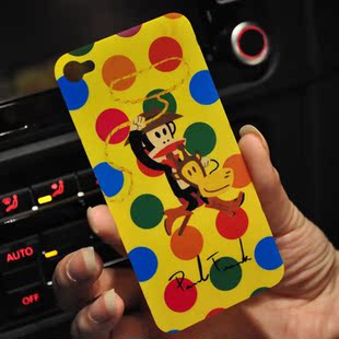 【特价】牛仔 iphone4/4s前后可爱卡通贴膜jp chitkee.彩波点大嘴猴牛