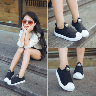 么么狗春秋新款男女孩运动鞋休闲儿童贝壳鞋潮男女童2017板鞋单鞋