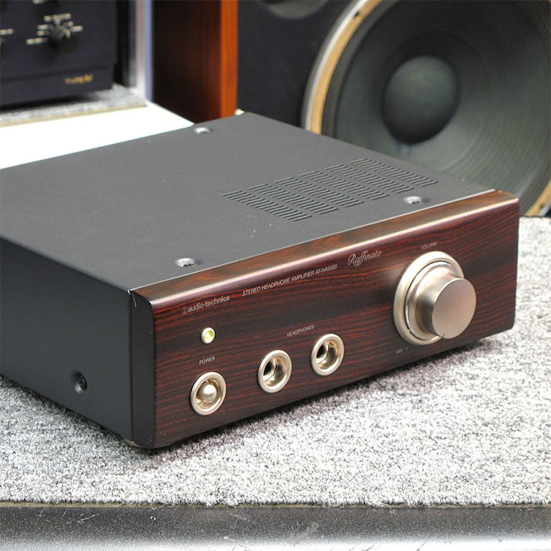 【12期免息】audio technica/铁三角 ha5000黑檀木甲类耳机放大器