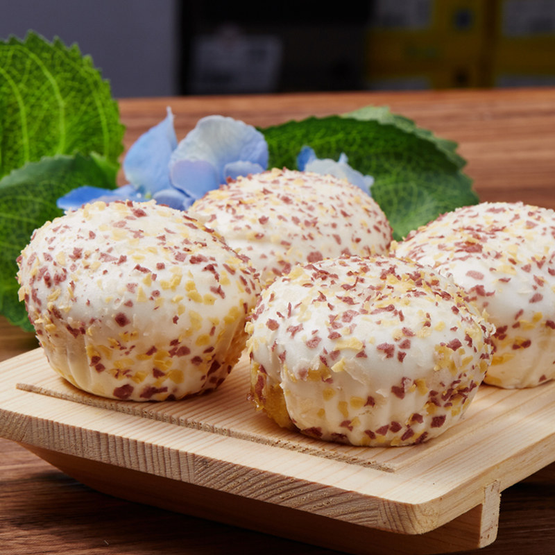 乐肴居金麦包甜包儿童早餐面食速冻包子点心速冻食品350克/10个装