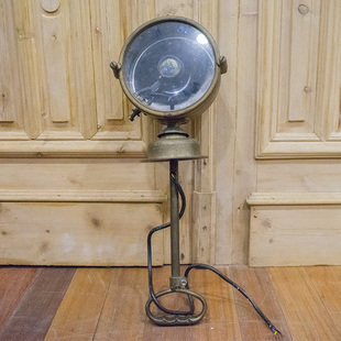 三脚架 美国代购 探照灯聚光灯银色三脚架 罗马航海时代摆件收藏品