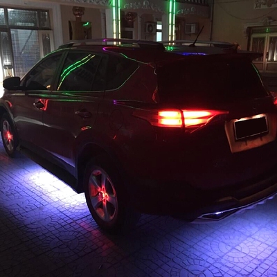 七彩底盘灯 底盘改装汽车装饰氛围灯防追尾led车底灯轮毂灯防水