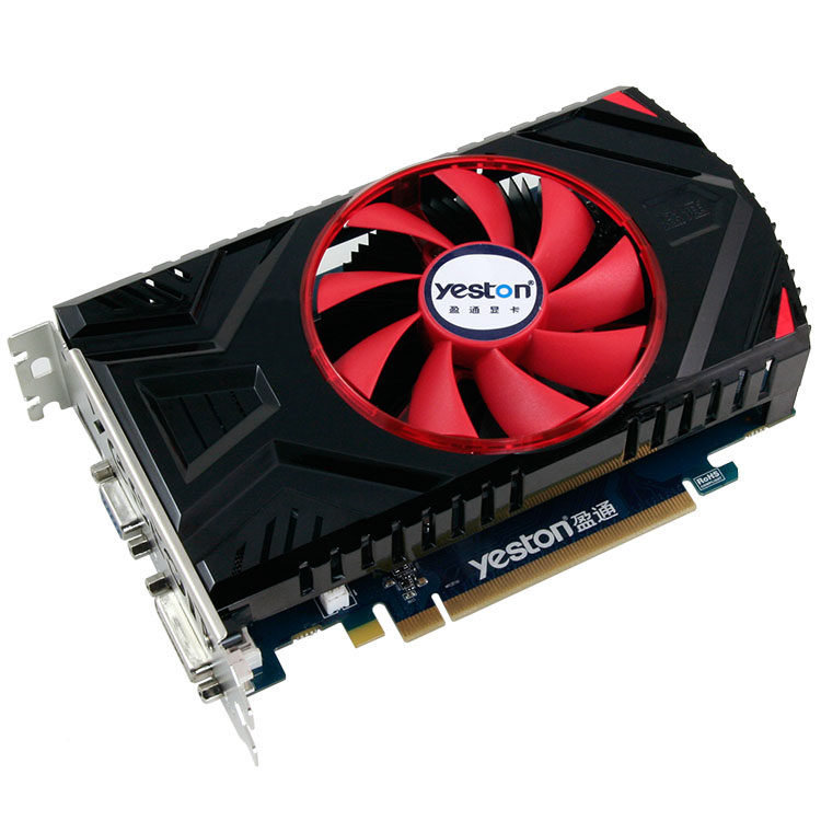 yeston/盈通 gt730 2g gd5宽屏版ta 台式机独立游戏显卡