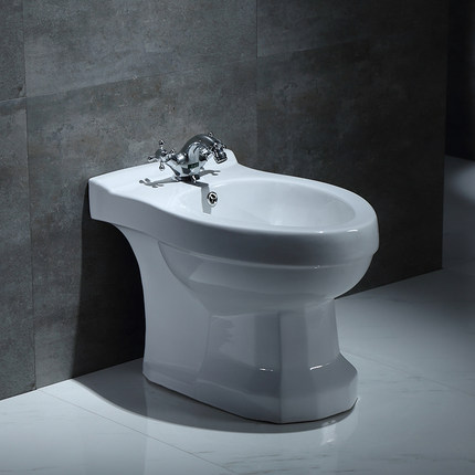 寅家美卫浴陶瓷妇女净身池妇洗器整套洗盆冲洗落地洁身器套装_7折现价