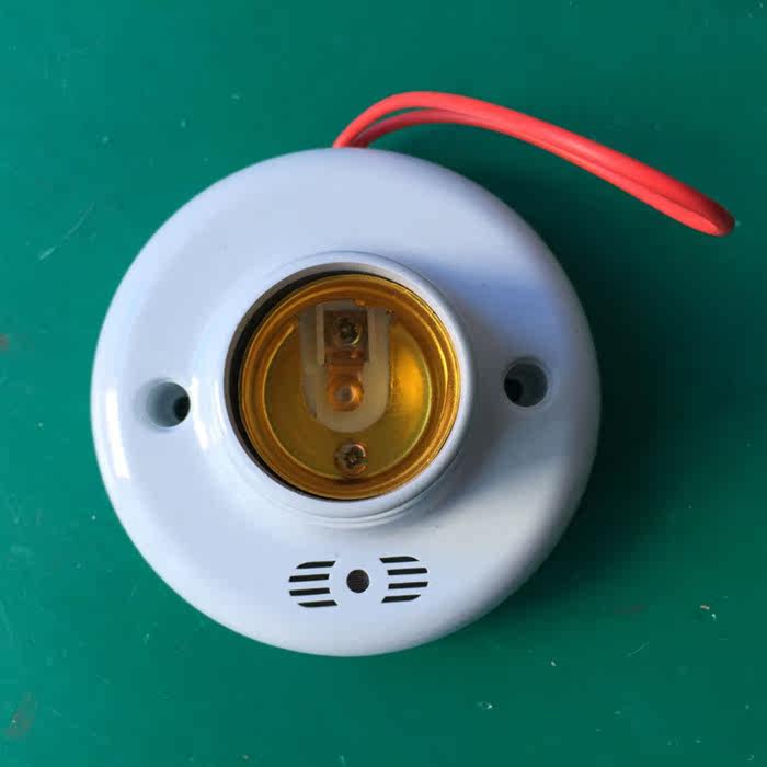 声控灯头楼道声控开关感应开关螺口声光控灯座可接节能灯led球泡