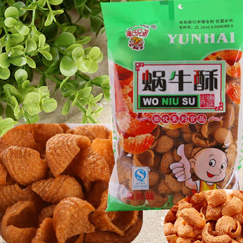 经典零食膨化零食云海潘氏蜗牛酥142克袋满15袋包邮